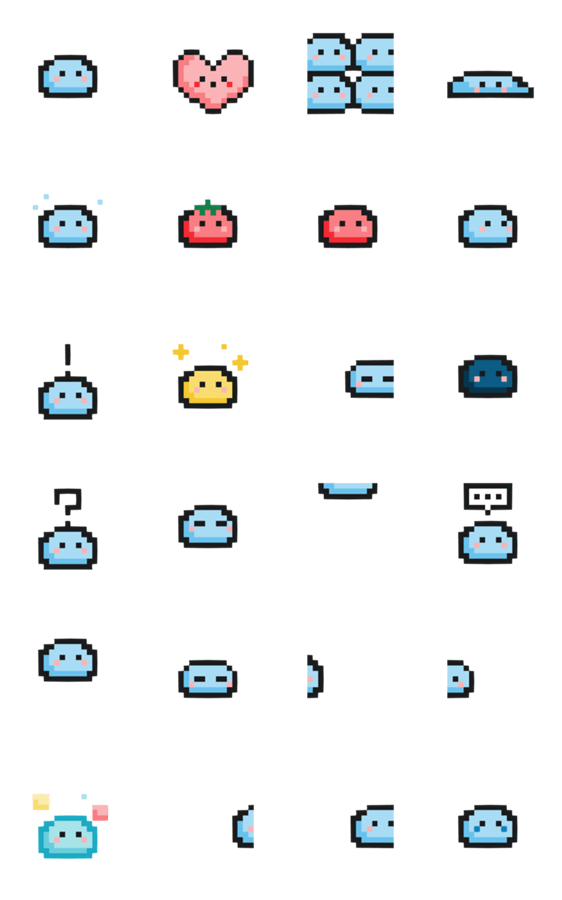 もちもちおもち動くスライム。のスタンプ詳細