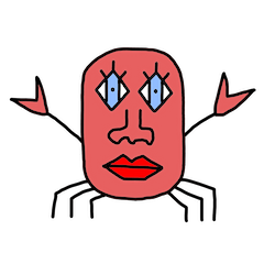 [LINEスタンプ] 本当の蟹 : Re