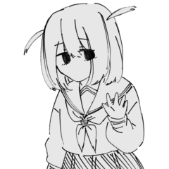 [LINEスタンプ] たぶんガチで病んでる女の子