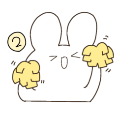 [LINEスタンプ] 毎日使える！うさぎ〈文字なし〉