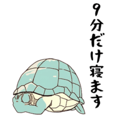 [LINEスタンプ] すぐやるカメ