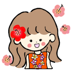 [LINEスタンプ] 日常生活に使える絵文字♡沖縄編