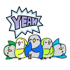 [LINEスタンプ] オキナインコのスタンプです