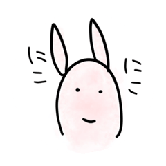 [LINEスタンプ] 丸々うさぎ