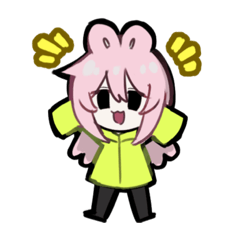 [LINEスタンプ] ピンク ラビット ののみ