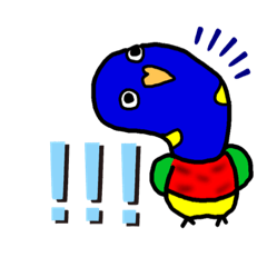 [LINEスタンプ] ゴシキセイガイインコのスタンプ