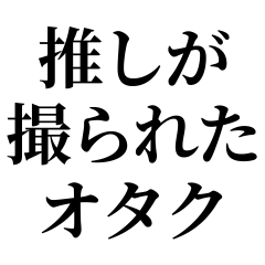 [LINEスタンプ] 推しが撮られたオタク