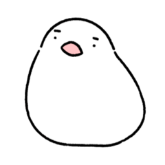 [LINEスタンプ] まゆげ系文鳥