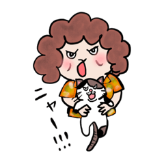 [LINEスタンプ] 歌う大福 ジャイ サンデー②