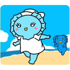 [LINEスタンプ] エリマキトカゲの夏休み