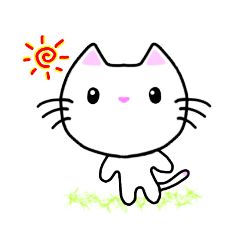 [LINEスタンプ] 白猫のプニ♥