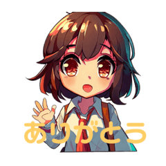 [LINEスタンプ] ありがとう！／Thank you ！