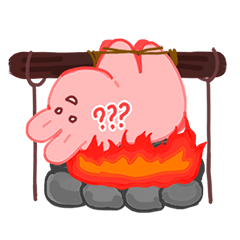 [LINEスタンプ] 一年四季兎を焼く