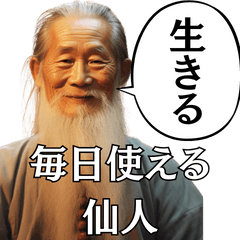 [LINEスタンプ] 毎日使える仙人様