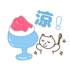 [LINEスタンプ] 夏といっしょに♪マシュマロちゃん