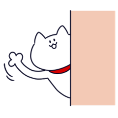 [LINEスタンプ] かぎしっぽの猫くんの画像（メイン）