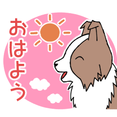 [LINEスタンプ] 気持ちを伝えるボーダーコリー(チョコ)