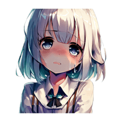 [LINEスタンプ] 泣き(T_T)／Crying