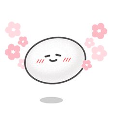 [LINEスタンプ] かわいい幽霊 小さなボール