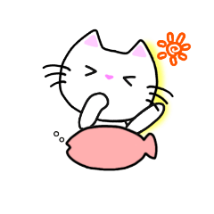 [LINEスタンプ] 白猫のプニ♥②