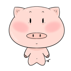 [LINEスタンプ] 可愛い豚の表情