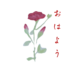 [LINEスタンプ] WhitePearl【薔薇】挨拶 縦·横文字