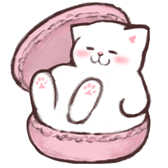 [LINEスタンプ] 食欲の秋☆スイーツとネコのスタンプ