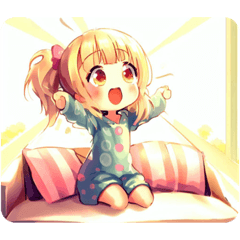 [LINEスタンプ] おはよう！／Good Morning ！