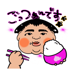 [LINEスタンプ] おすもーもさん♥