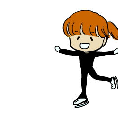 [LINEスタンプ] フィギュアスケート教室（修正版）の画像（メイン）