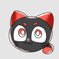 [LINEスタンプ] 赤丸猫