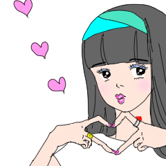 [LINEスタンプ] 女子高生と時々わんこ