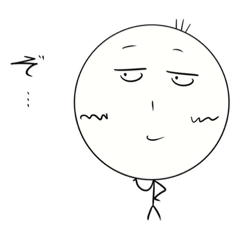 [LINEスタンプ] 白い顔顔顔