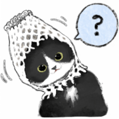 [LINEスタンプ] うちの子白黒猫！(にほんねこ)の画像（メイン）