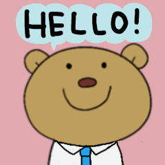 [LINEスタンプ] はたらく おでくまさん