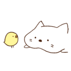 [LINEスタンプ] ねこ太郎とぴよ介