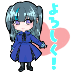 [LINEスタンプ] 黒ロリちゃんの日常