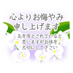 [LINEスタンプ] 喪中 お悔やみ 寒中見舞い 年賀状仕舞い