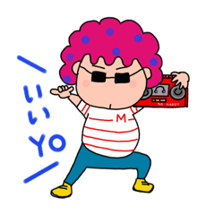 [LINEスタンプ] 水玉アフロのまっこちゃんだYO 4