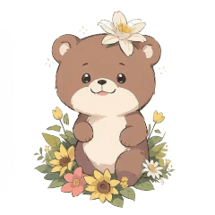 [LINEスタンプ] AI_クマさん