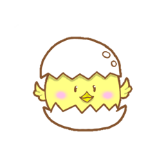 [LINEスタンプ] からひよこの画像（メイン）