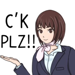 [LINEスタンプ] 航空ガール