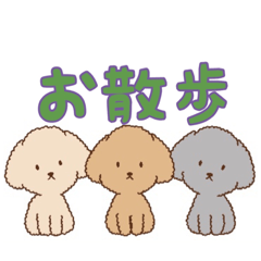 [LINEスタンプ] トイプードル普段使いスタンプ