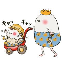 [LINEスタンプ] たまごぷりんす。03