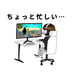 [LINEスタンプ] 自由に生きて自由に寝る女の子