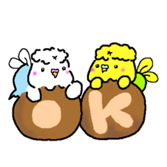 [LINEスタンプ] 羽衣セキセイインコ 羽の生えた天使