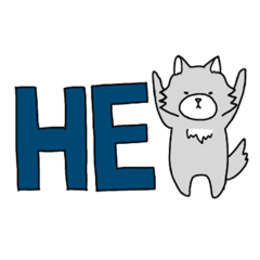 [LINEスタンプ] wolfくん！