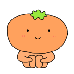 [LINEスタンプ] 果物オレンジの日常（かわいい 面白い 集）
