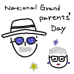 [LINEスタンプ] 敬老の日 my grandparents day