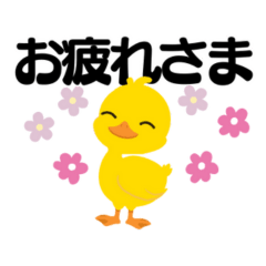 [LINEスタンプ] アヒルのモモちゃんのアクションスタンプ